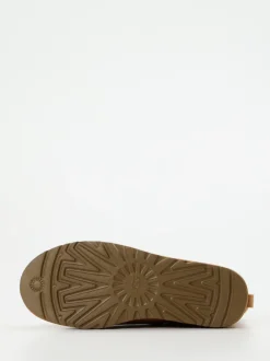 UGG – Lammfell-Boots aus Veloursleder karamellbraun