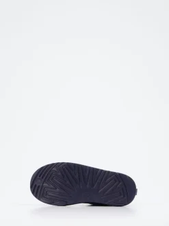 UGG – Lammfell-Boots aus Veloursleder dunkelblau