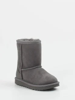 UGG – Lammfell-Boots aus Veloursleder grau