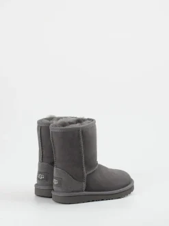 UGG – Lammfell-Boots aus Veloursleder grau