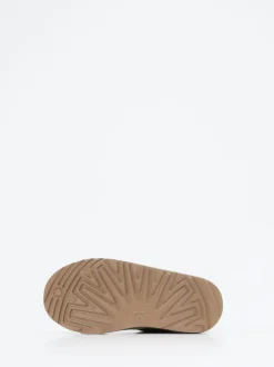 UGG – Lammfell-Boots aus Veloursleder olivgrün