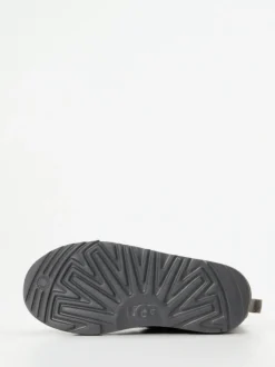 UGG – Lammfell-Boots aus Veloursleder anthrazit