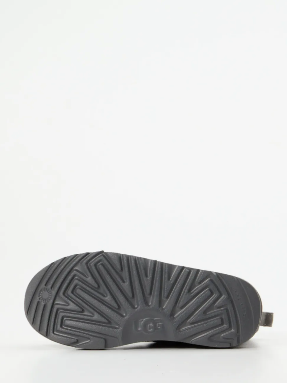 UGG – Lammfell-Boots aus Veloursleder anthrazit