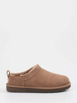 UGG – Lammfell-Clogs aus Veloursleder braun