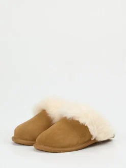 UGG – Lammfell-Hausschuh aus Veloursleder camel