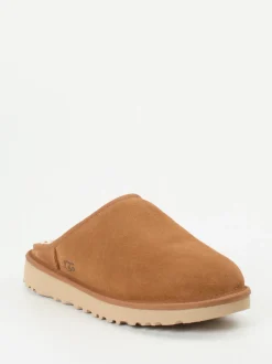 UGG – Lammfell-Pantoffeln aus Veloursleder braun