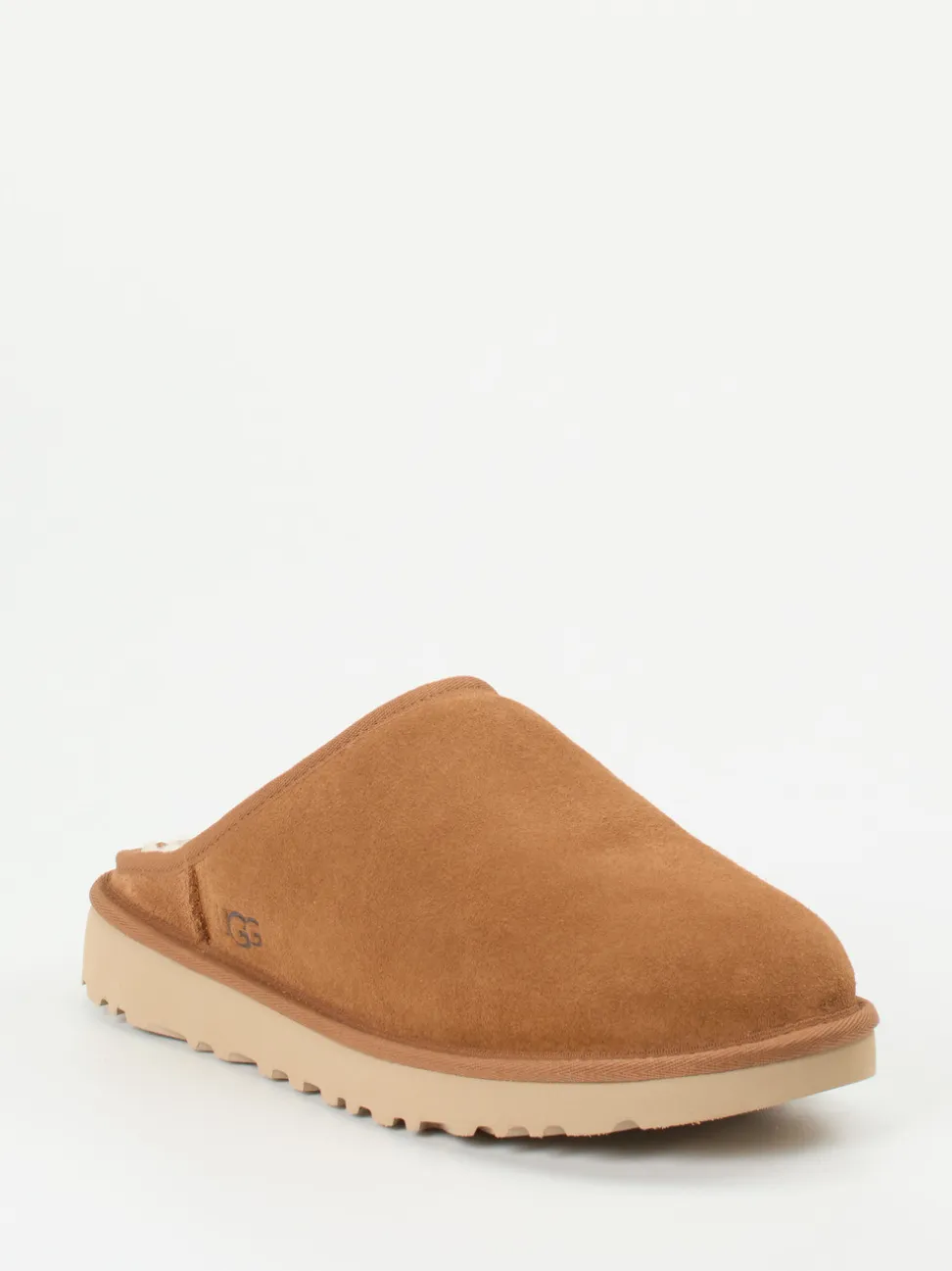 UGG – Lammfell-Pantoffeln aus Veloursleder braun