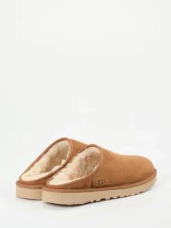 UGG – Lammfell-Pantoffeln aus Veloursleder braun