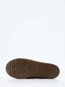 UGG – Lammfell-Pantoffeln aus Veloursleder braun