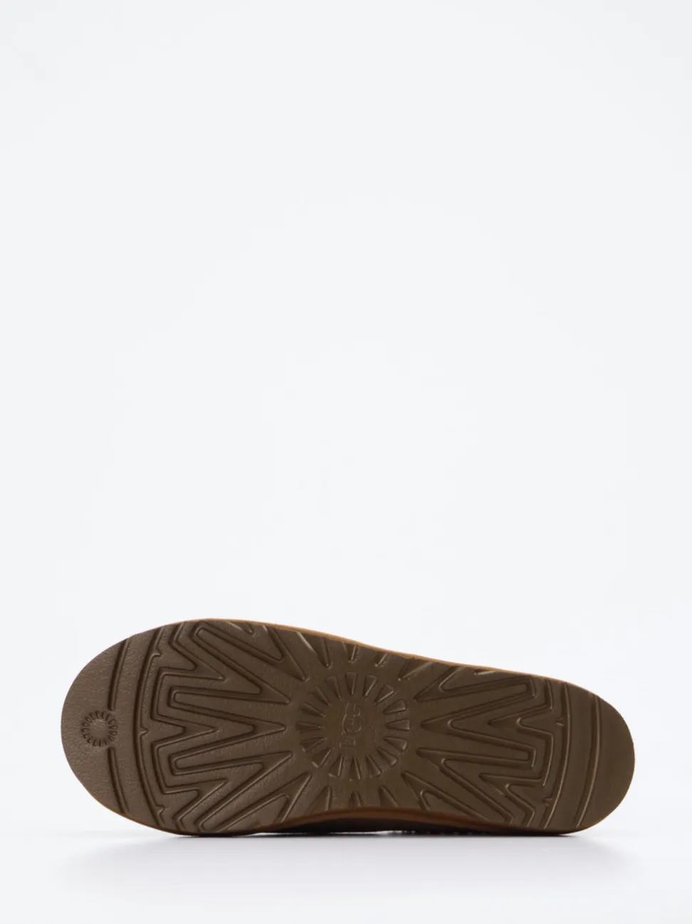 UGG – Lammfell-Pantoffeln aus Veloursleder braun