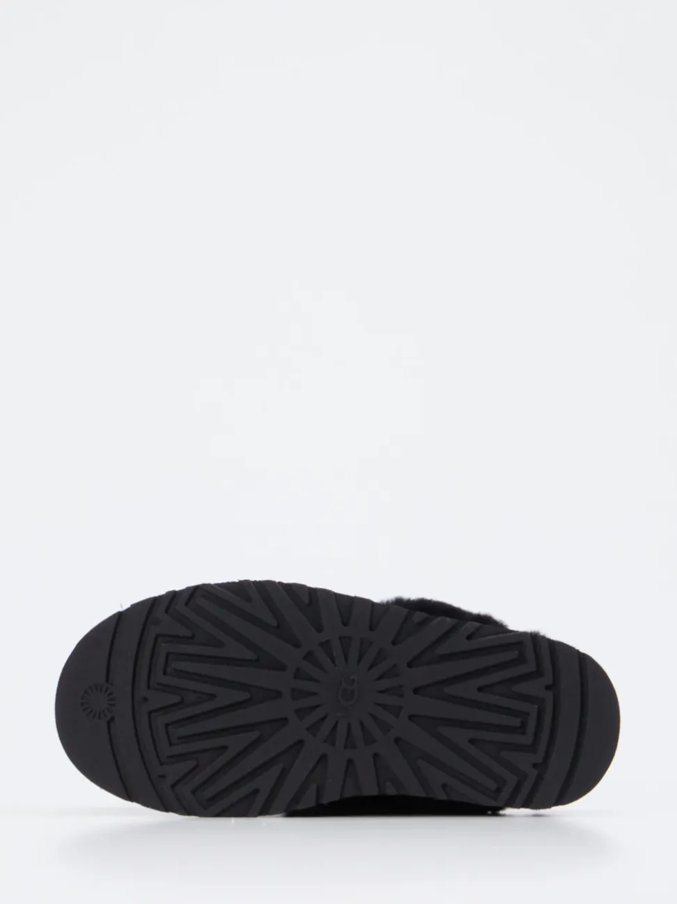 UGG – Lammfell-Pantoletten aus Veloursleder Schwarz