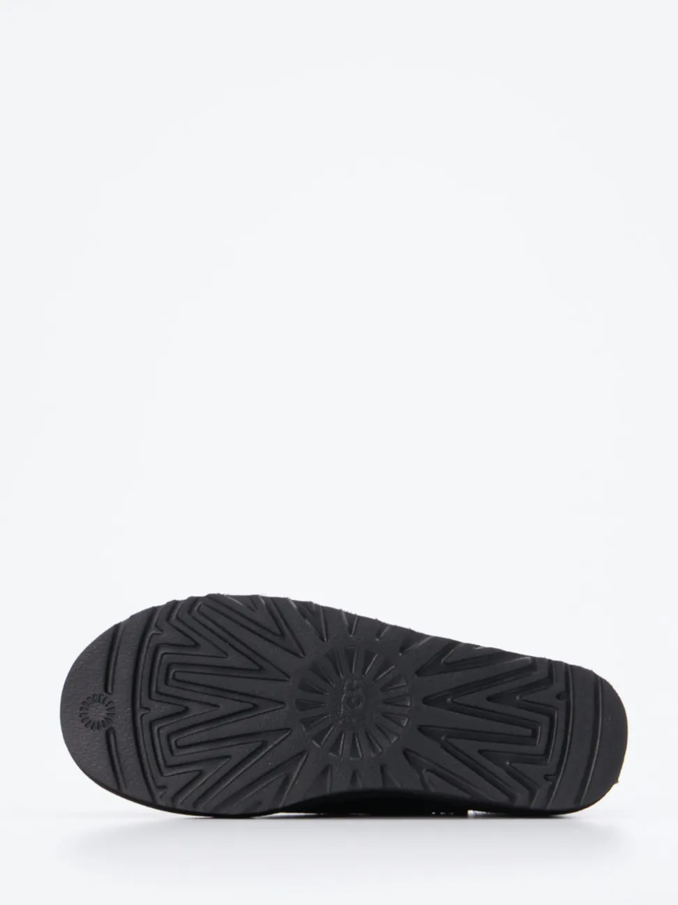 UGG – Lammfell-Slipper aus Veloursleder schwarz