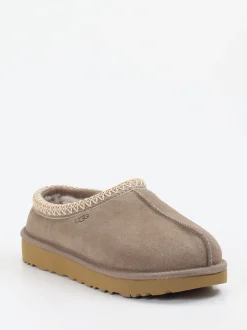 UGG – Lammfell-Slipper aus Veloursleder taupe