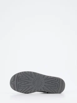 UGG – Lammfell-Stiefelette aus Veloursleder grau