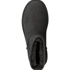UGG – Lammfell-Stiefelette aus Veloursleder grau