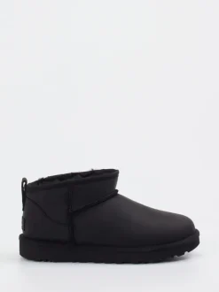 UGG – Lammfell-Stiefelette aus Veloursleder Schwarz