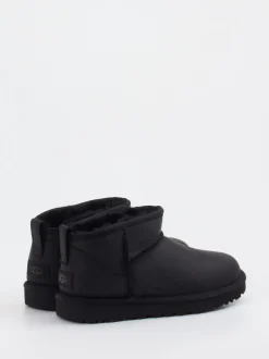 UGG – Lammfell-Stiefelette aus Veloursleder Schwarz