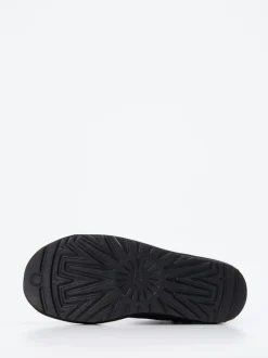 UGG – Lammfell-Stiefelette aus Veloursleder Schwarz