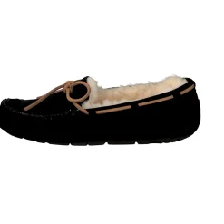 UGG – Mokassin-Hausschuh aus Veloursleder Schwarz