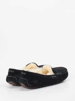 UGG – Mokassin-Slipper aus Veloursleder Schwarz
