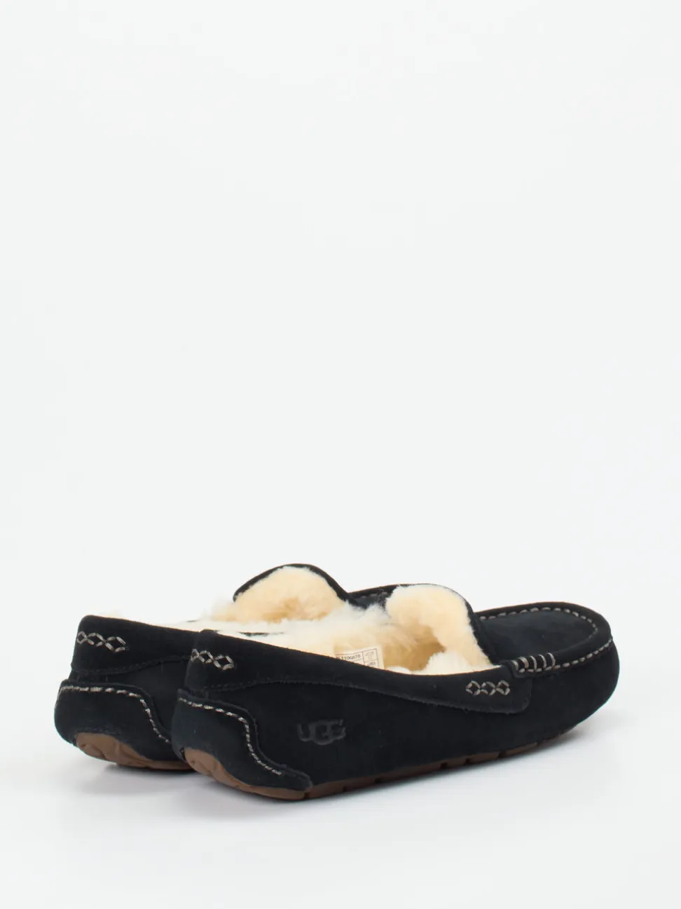 UGG – Mokassin-Slipper aus Veloursleder Schwarz
