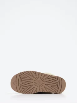 UGG – Pantoffeln aus Veloursleder mit Lammfell