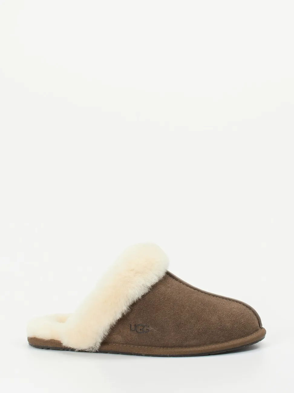 UGG – Pantoffeln aus Veloursleder mit Lammfellfutter