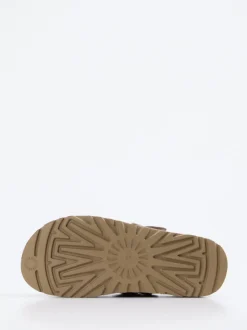 UGG – Pantolette aus Veloursleder in Taupe