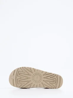 UGG – Plateau-Sandale aus Nubukleder Beige