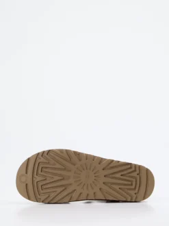 UGG – Plateau-Sandalen aus Nubukleder cognacbraun