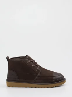 UGG – Schnürboots aus Nubukleder in Dunkelbraun