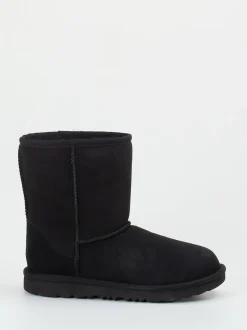 UGG – Shearling-Stiefel aus Veloursleder schwarz