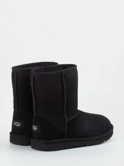 UGG – Shearling-Stiefel aus Veloursleder schwarz