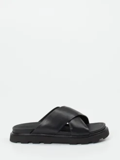 UGG – Slides aus Kalbleder in Schwarz