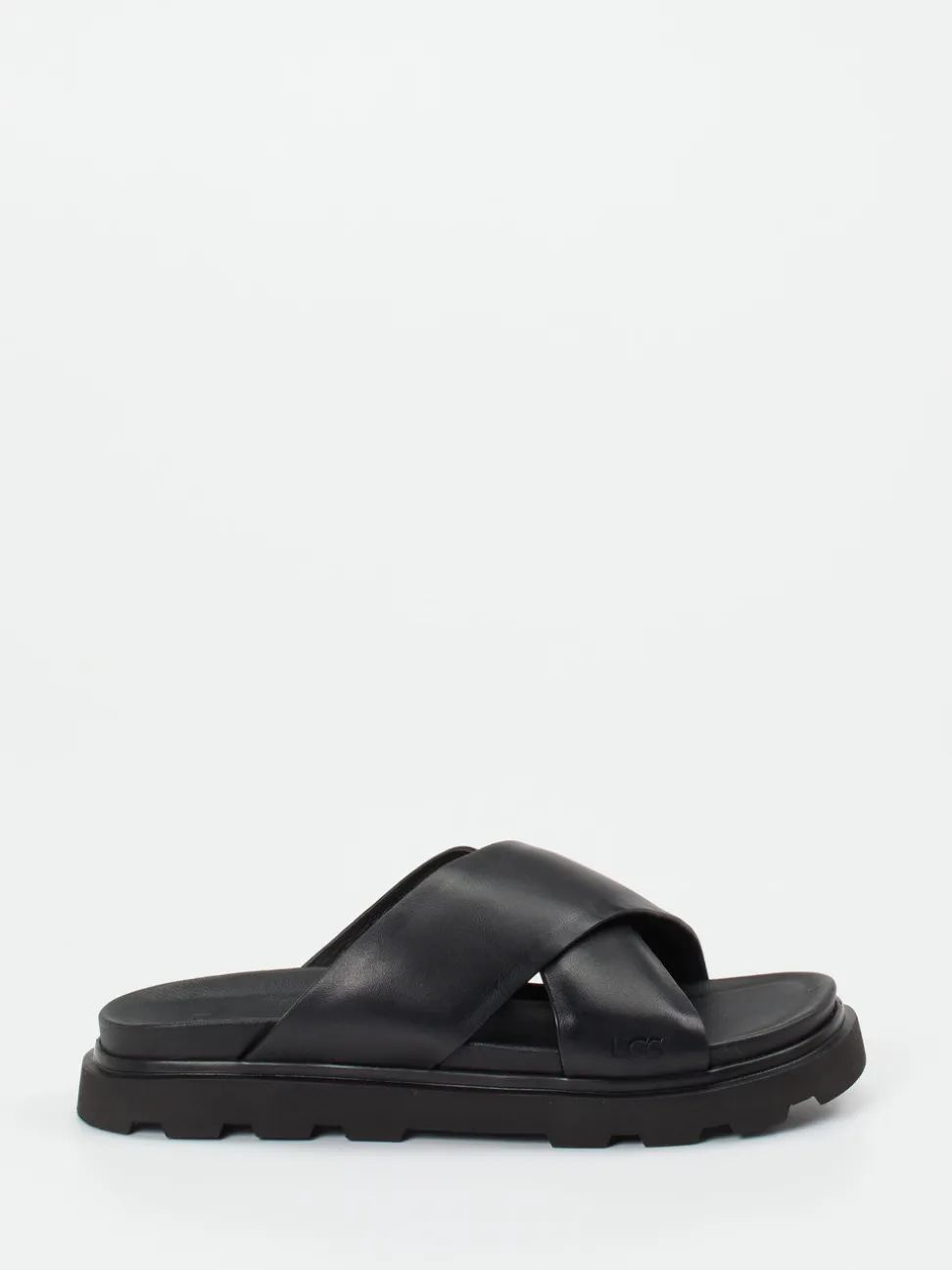 UGG – Slides aus Kalbleder in Schwarz