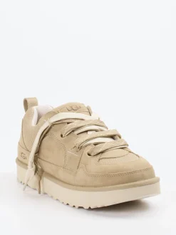 UGG – Sneaker aus Veloursleder und Mesh beige