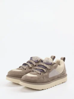 UGG – Sneaker aus Veloursleder und Mesh in Taupe