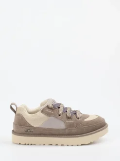 UGG – Sneaker aus Veloursleder und Mesh in Taupe
