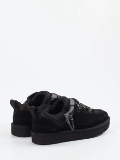 UGG – Sneaker aus Veloursleder und Mesh schwarz