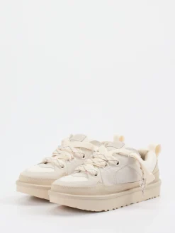 UGG – Sneaker aus Veloursleder in Beige