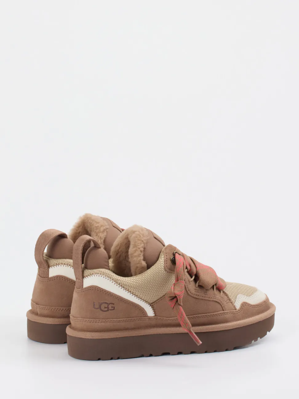 UGG – Sneaker aus Veloursleder und Textil braun