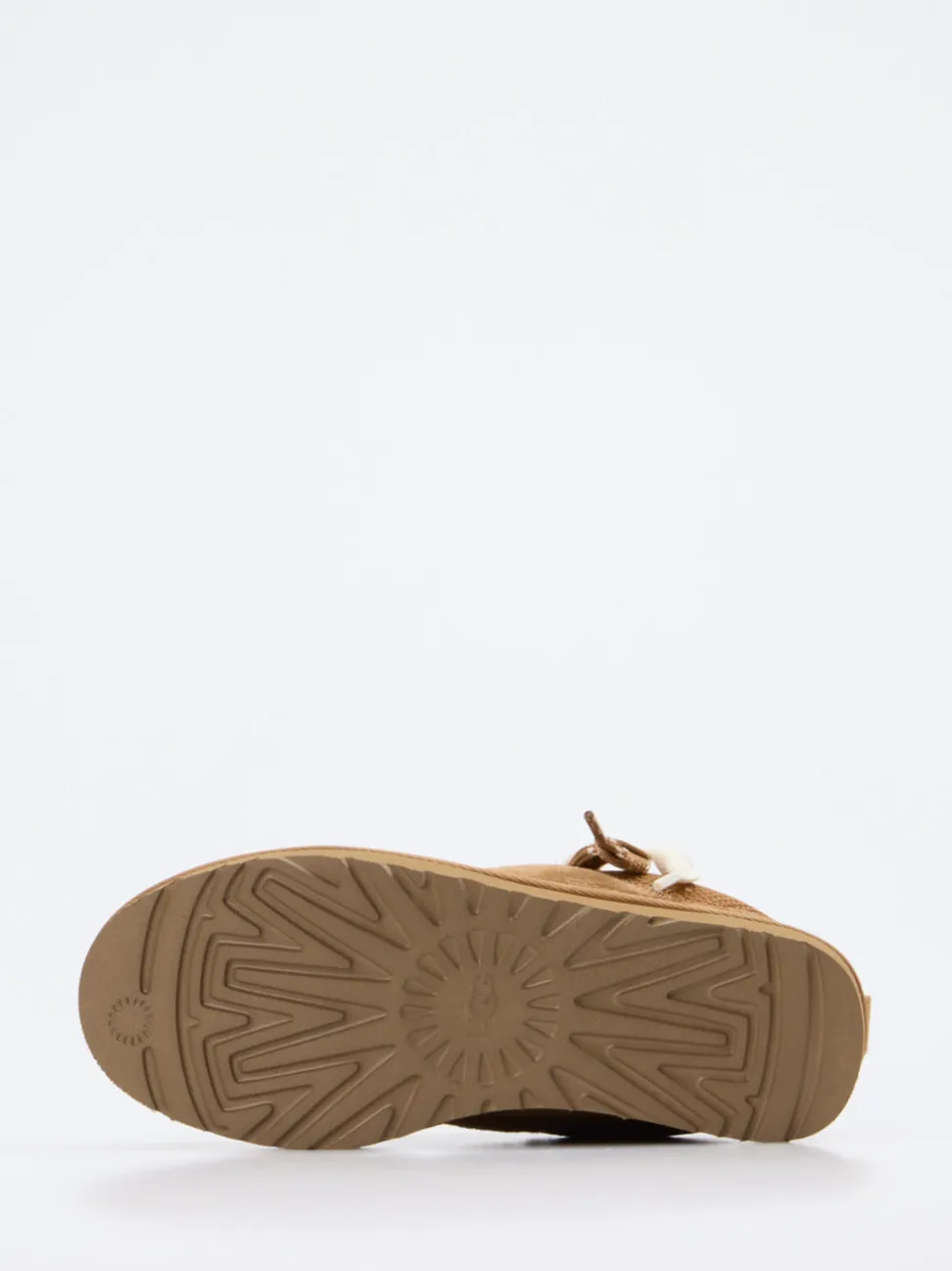 UGG – Sneaker aus Veloursleder cognacfarben