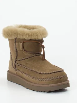 UGG – Stiefelette aus Veloursleder camelbraun