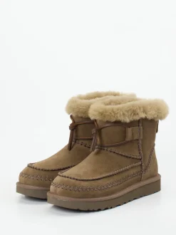 UGG – Stiefelette aus Veloursleder camelbraun