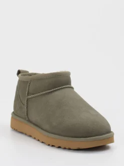 UGG – Stiefelette aus Veloursleder olivgrün