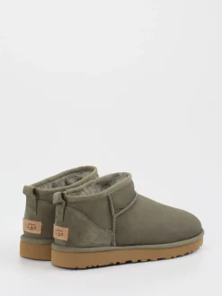 UGG – Stiefelette aus Veloursleder olivgrün