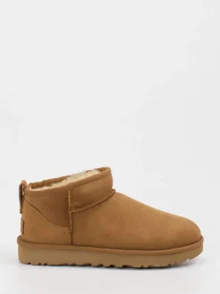 UGG – Stiefelette aus Veloursleder cognacbraun