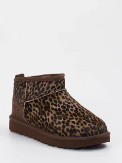 UGG – Stiefeletten aus Fell mit Leoprint