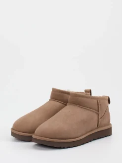 UGG – Stiefeletten aus Veloursleder sandbraun