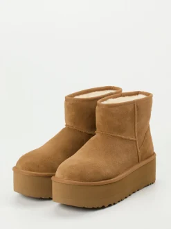 UGG – Stiefeletten aus Veloursleder karamellbraun
